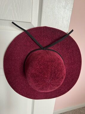 Marcus Adler - Wide-Brim Hat (wine red/burgundy)